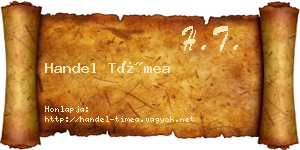 Handel Tímea névjegykártya